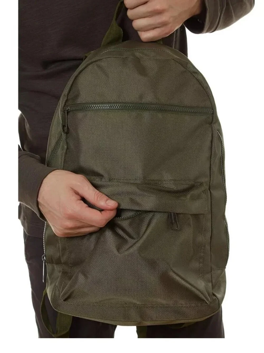 PX Men's Mike Polyester Backpack, Olive Green, One Size